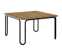 vidaXL Table Basse Chêne Artisanal 100 x 100 x 45 cm Bois d'ingénierie, Table Basse rectangulaire contemporaine, Meuble d’Accent Moderne pour Salon, Cuisine, Salle à Manger, intérieur, extérieur