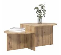 vidaXL Table Basse Chêne Artisanal 100 x 50 x 40 cm Bois d'ingénierie, Table Basse élégante, Design épuré, déco Moderne pour Salon, pièce maîtresse Fonctionnelle pour Tous Les espaces
