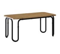 vidaXL Table Basse Chêne Artisanal 100 x 50 x 45 cm Bois d'ingénierie, Table Basse rectangulaire contemporaine, Meuble d’Accent Moderne pour Salon, Cuisine, Salle à Manger, intérieur, extérieur