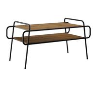 vidaXL Table Basse Chêne Artisanal 100 x 50 x 51 cm Bois d'ingénierie, Table Basse stylée, rectangulaire, Design Moderne, Facile à Nettoyer, 2 Niveaux, Bois Composite, Meuble Pratique