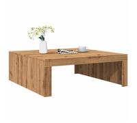 vidaXL Table basse chêne artisanal 100x100x35 cm en bois d'ingénierie