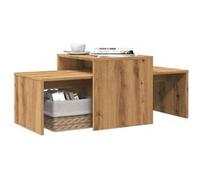 vidaXL Table basse chêne artisanal 100x48x40 cm Bois d'ingénierie