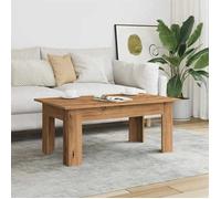 vidaXL Table Basse chêne Artisanal 100x60x42 cm Bois d'ingénierie, Table latérale, Table de Salon, Table d'accent, Bout de canapé, Table Centrale