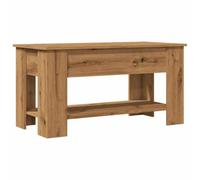 vidaXL Table Basse chêne Artisanal 101x49x52 cm Bois d'ingénierie