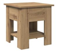 vidaXL Table Basse chêne Artisanal 40x40x42 cm Bois d'ingénierie, Table d'appoint, Table de Salon, Table latérale, Bout de canapé, Table Centrale
