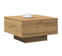 vidaXL Table Basse Chêne Artisanal 55 x 55 x 31 cm | Bien costaud pour une utilisation quotidienne, Surface bien lisse et top, Son design carré est parfait pour les petits coins