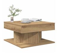 vidaXL Table basse chêne artisanal 55x55x30 cm bois d'ingénierie 856633