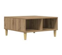 vidaXL Table basse chêne artisanal en bois d'ingénierie 60x60x30 cm