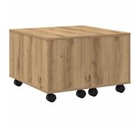 vidaXL Table basse Chêne artisanal 60×60×38 cm Bois d'ingénierie Marron