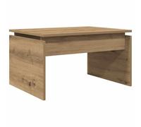 vidaXL Table basse chêne artisanal 68 x 50 x 38 cm Bois d'ingénierie