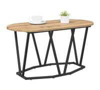 vidaXL Table basse artisanale en chêne 80 x 40 x 40,5 cm – Bois d'ingénierie et métal
