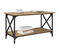 vidaXL Table Basse chêne Artisanal 80 x 45 x 45.5 cm Bois d'ingénierie, Table Basse Chic, Salon Moderne, Centre élégant, Meuble Robuste rectangulaire, déco intérieure