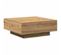 vidaXL Table basse artisanale en chêne 80 x 80 x 31 cm Bois composite