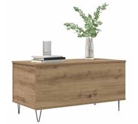 vidaXL Table Basse chêne Artisanal 90 x 44.5 x 45 cm Bois d'ingénierie