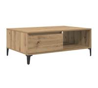 vidaXL Table Basse chêne Artisanal 90 x 60 x 35 cm Bois d'ingénierie, Table Basse Élégante, Moderne, en Bois Résistant, Parfaite pour Un Salon Pratique et Chic