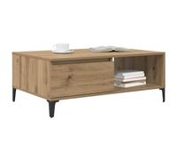 vidaXL Table basse chêne artisanal 90 x 60 x 35 cm Bois d'ingénierie
