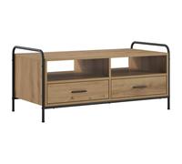 vidaXL Table Basse Chêne Artisanal 99,5 x 49 x 46 cm Bois d'ingénierie