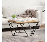 Vidaxl Table Basse Chêne Artisanale 80x80x45 Cm Bois Ingénierie