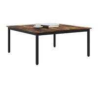 vidaXL Table Basse Chêne Fumé 100 x 100 x 45 cm Bois d'ingénierie, Salon, Moderne, Durable, Mobilier élégant pour Le Confort Quotidien, Design Gain de Place, Solutions élégantes pour Les Maisons