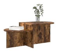 vidaXL Table Basse Chêne fumé 100 x 50 x 40 cm Bois d'ingénierie, Table Basse élégante, Design épuré, déco Moderne pour Salon, pièce maîtresse Fonctionnelle pour Tous Les espaces
