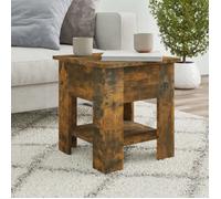vidaXL Table basse Chêne fumé 40x40x42 cm Bois d'ingénierie
