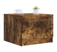 vidaXL Table basse Chêne fumé 49 x 50 x 37 cm Bois d'ingénierie, Table basse moderne rectangulaire avec un look vintage, grand espace de rangement, fonctionnelle et multifonctionnelle pour l'intérieur