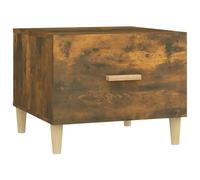 vidaXL Table basse Chêne fumé 50x50x40 cm Bois d'ingénierie Marron