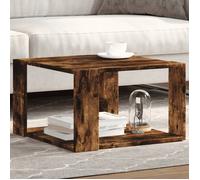 vidaXL Table basse chêne fumé 51,5×51,5×30 cm bois d'ingénierie 848140