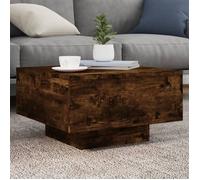 vidaXL Table basse moderne 55x55x31 cm – chêne fumé, bois d'ingénierie