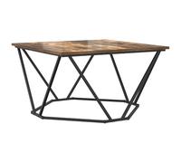 Vidaxl Chêne Fumé Bois Moyen Durable Tables Basses Carrée