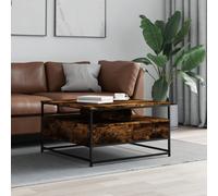 Vidaxl Table Basse Chêne Fumé 80x80x45 Cm Bois D'ingénierie Marron