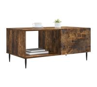 vidaXL Table Basse Chêne fumé 90 x 50 x 40 cm Bois d'ingénierie, Déco Vintage, Table Basse rectangulaire, Meubles élégants, Fonctionnelle, Design Moderne, pièce maîtresse de Salon