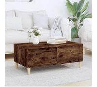Vidaxl Table Basse Chêne Fumé 90x50x36,5 Cm Bois D'ingénierie Multicolore