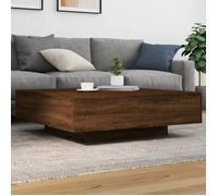 vidaXL Table basse chêne marron 100x100x31 cm bois d'ingénierie 836601