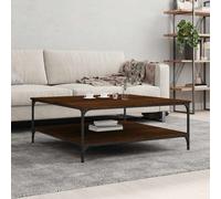 Vidaxl Table Basse Chêne Marron 100x100x40 Cm Bois D'ingénierie Marron