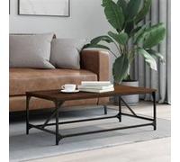 Table basse Chêne marron 100x50x35 cm Bois d'ingénierie 835333