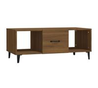 vidaXL Table basse Chêne marron 102x50x40 cm Bois d'ingénierie
