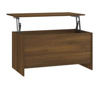 Vidaxl Table Basse Chêne Marron 102x55,5x52,5 Cm Bois D'ingénierie Multicolore