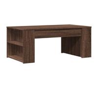 vidaXL Table basse chêne marron 102x55x42 cm bois d'ingénierie, table d'appoint, table de salon, table latérale, bout de 831860
