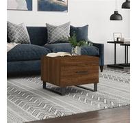 vidaXL Table basse Chêne marron 50x50x40 cm Bois d'ingénierie