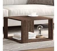 vidaXL Table basse chêne marron en bois d'ingénierie 51,5x51,5x30 cm – 848142