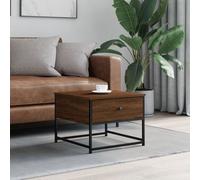 Vidaxl Table Basse chêne Marron 51x51x40 Cm Bois D'ingénierie