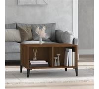 vidaXL Table basse Chêne marron 60x50x36,5 cm Bois d'ingénierie821043 Marron G