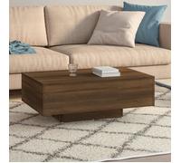 Vidaxl Table Basse Chêne Marron 85x55x31 Cm Bois D'ingénierie Marron