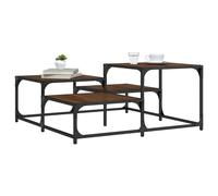 vidaXL Table basse chêne marron 87,5x87,5x40 cm bois d'ingénierie