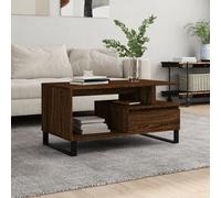 Vidaxl Table Basse Chêne Marron 90x49x45 Cm Bois D'ingénierie Marron