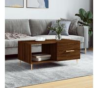 Vidaxl Table Basse Chêne Marron 90x50x40 Cm Bois D'ingénierie Marron