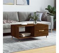 vidaXL Table basse chêne marron 90x50x40 cm bois d'ingénierie829195 Marron G