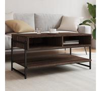 Vidaxl Table Basse Chêne Marron 90x50x45 Cm Bois D'ingénierie Marron