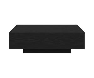 vidaXL Table Basse Chêne Noir 100 x 100 x 31 cm | Table carrée super stylée, En chêne massif, elle est ultra résistante, Parfaite pour du café, où que ce soit